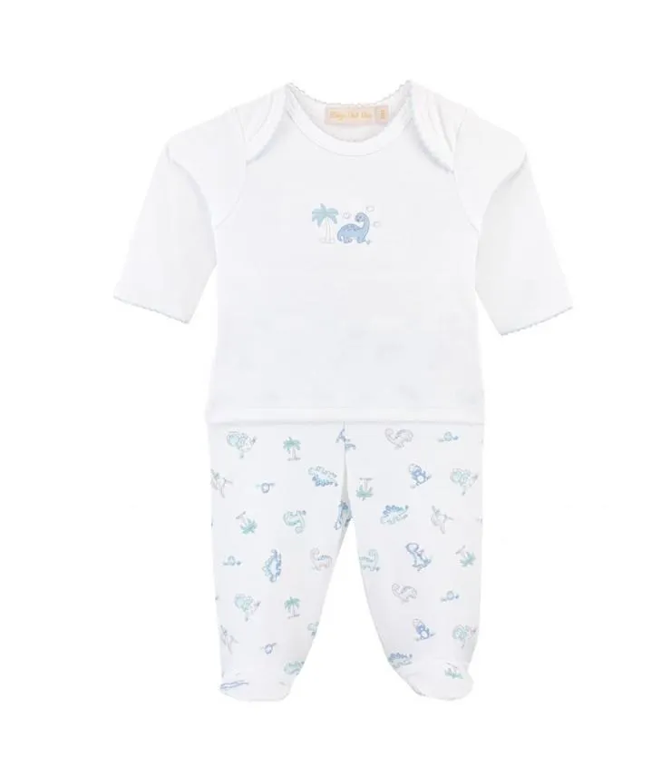 Conjunto Polo y Pantalón de 100% Algodón Pima | Colección Dinos Babies