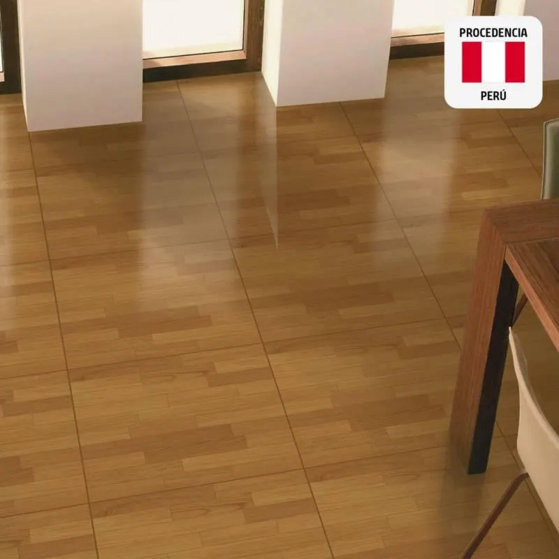 Cerámica Avellano Beige Maderada 45x45cm 2.08m2 para piso o pared