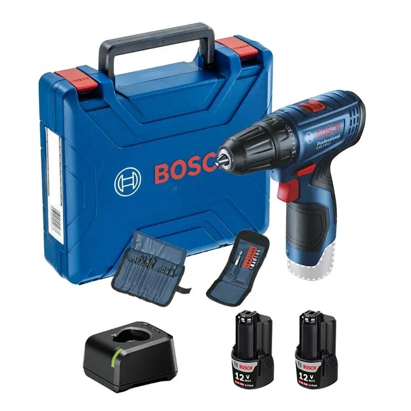 Set Taladro Atornillador Inalámbrico Bosch 3/8" 12V GSR 120-LI