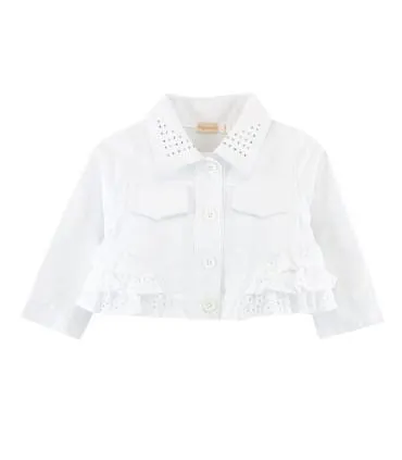 Casaca Blanca con Aplicación | Colección Dream Castle