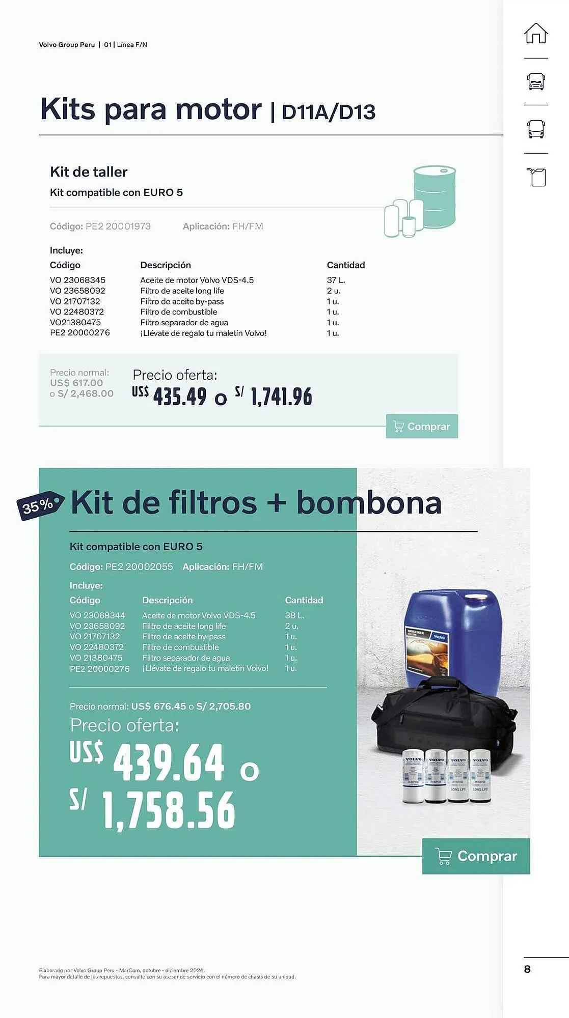 Catalogo de Catálogo Volvo 29 de octubre al 31 de diciembre 2024 - Pag 8