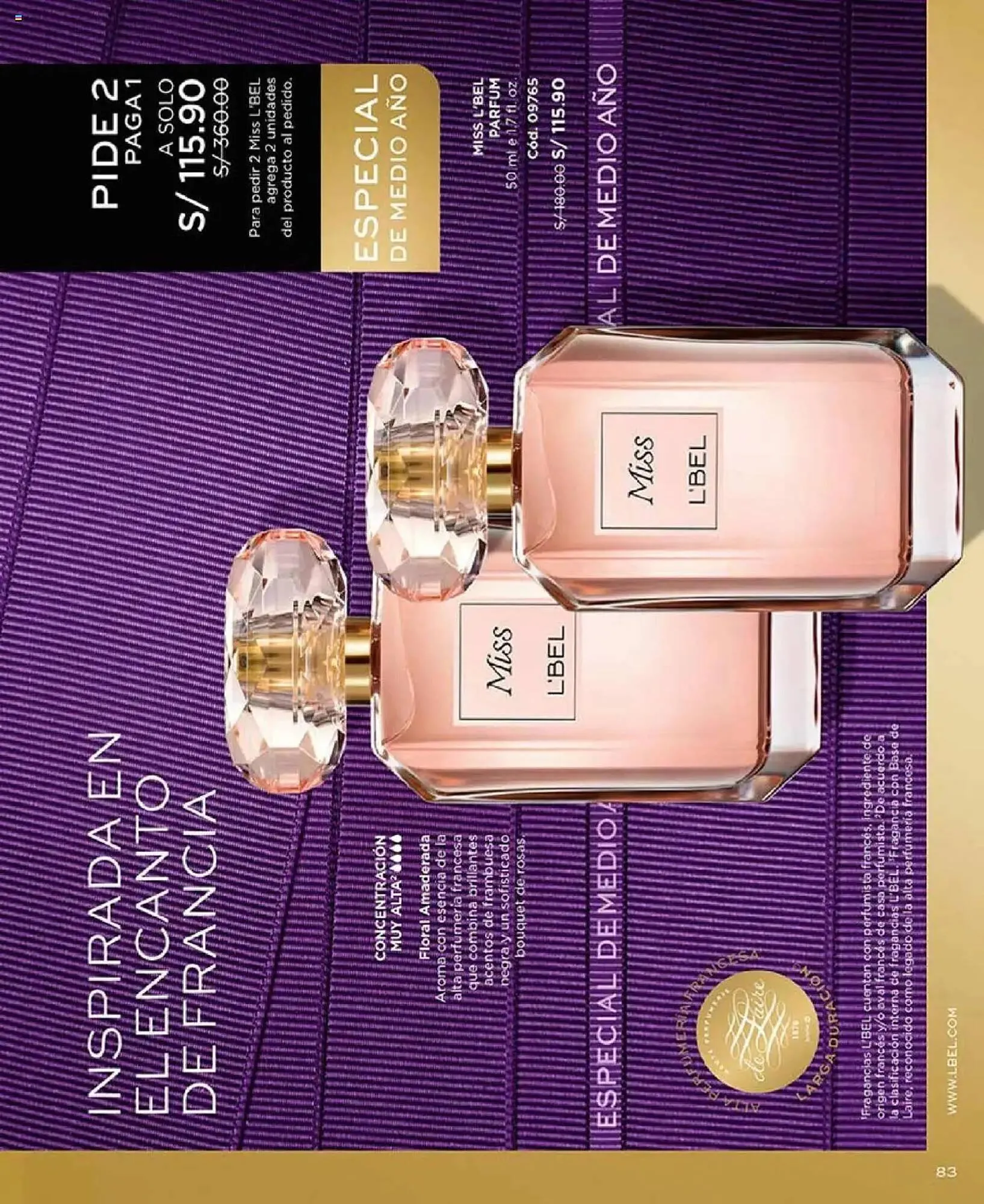 Catalogo de Catálogo L'Bel 27 de mayo al 1 de julio 2025 - Pag 85