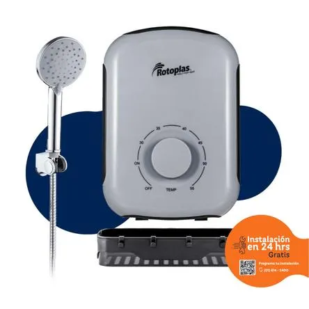 Rapiducha Eléctrica Rotoplas Sensitive Pro 5500w Gris