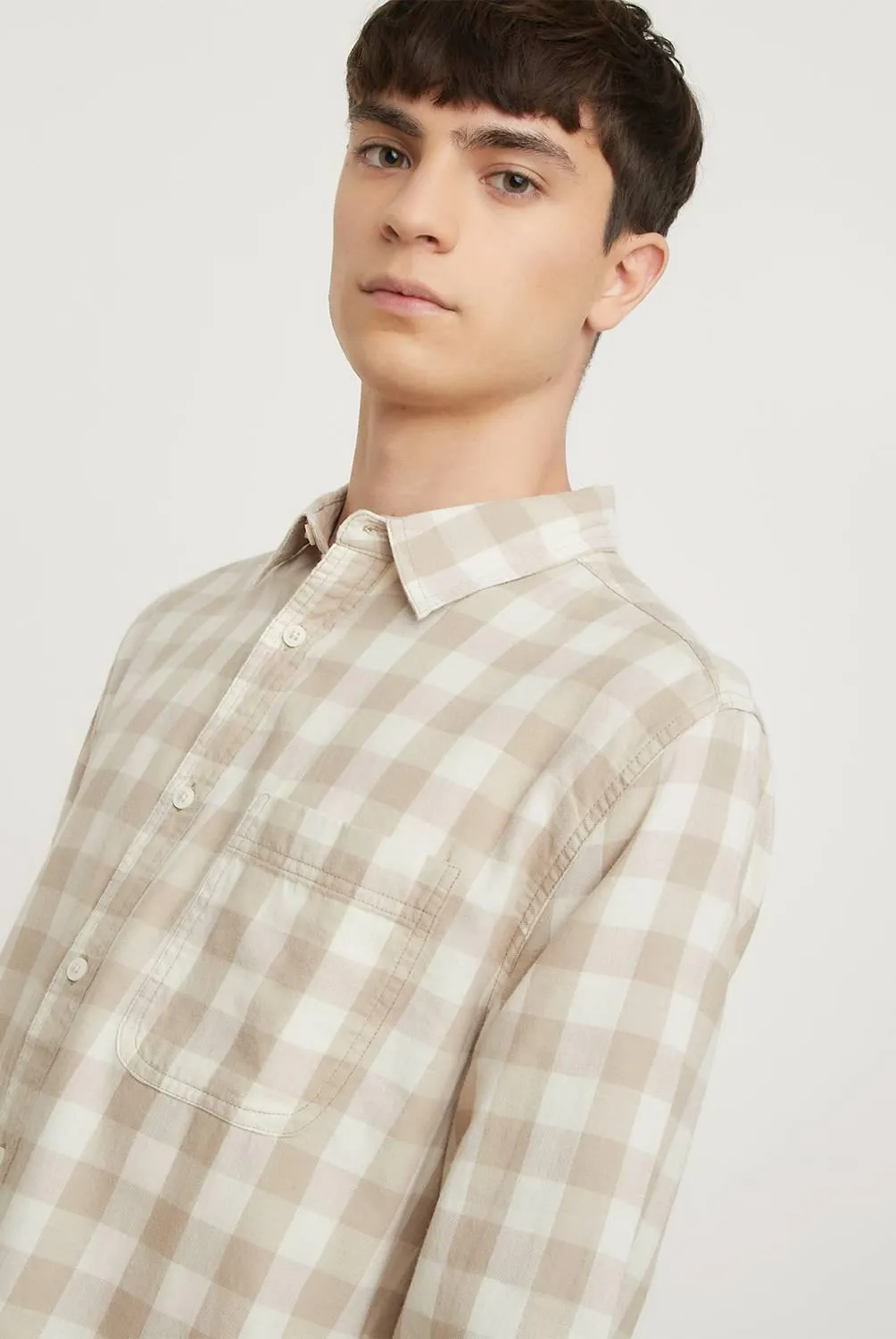 Camisa Manga Larga 100% Algodón Hombre Bearcliff