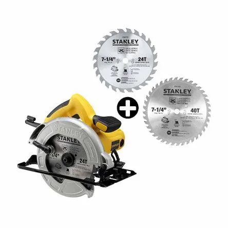Sierra Circular SC16 1600W + 2 Discos 7-1/4" Stanley