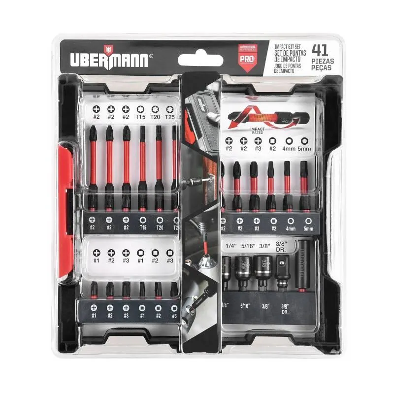 Set de Punta para Atornillar 41 Piezas Ubermann