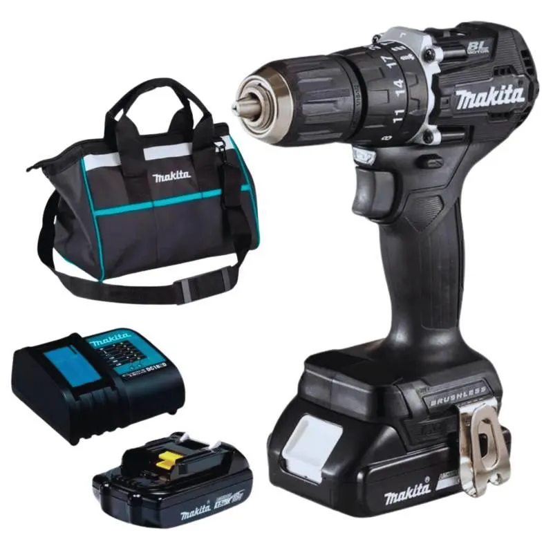 Taladro Percutor 18V LXT 40Nm Makita DHP487YX2B BLACK EDITION