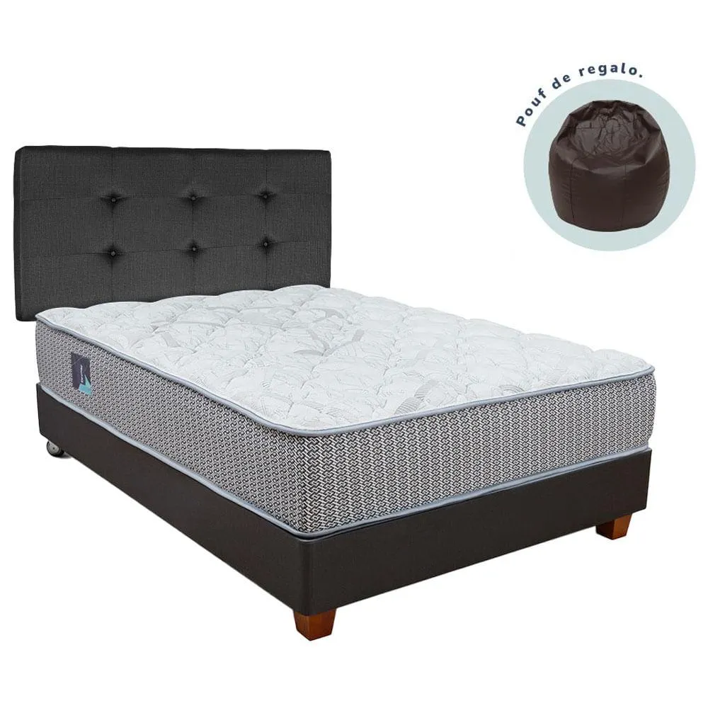 Dormitorio DRIMER Pocket Novo 2 Plazas + 2 Almohada + Protector