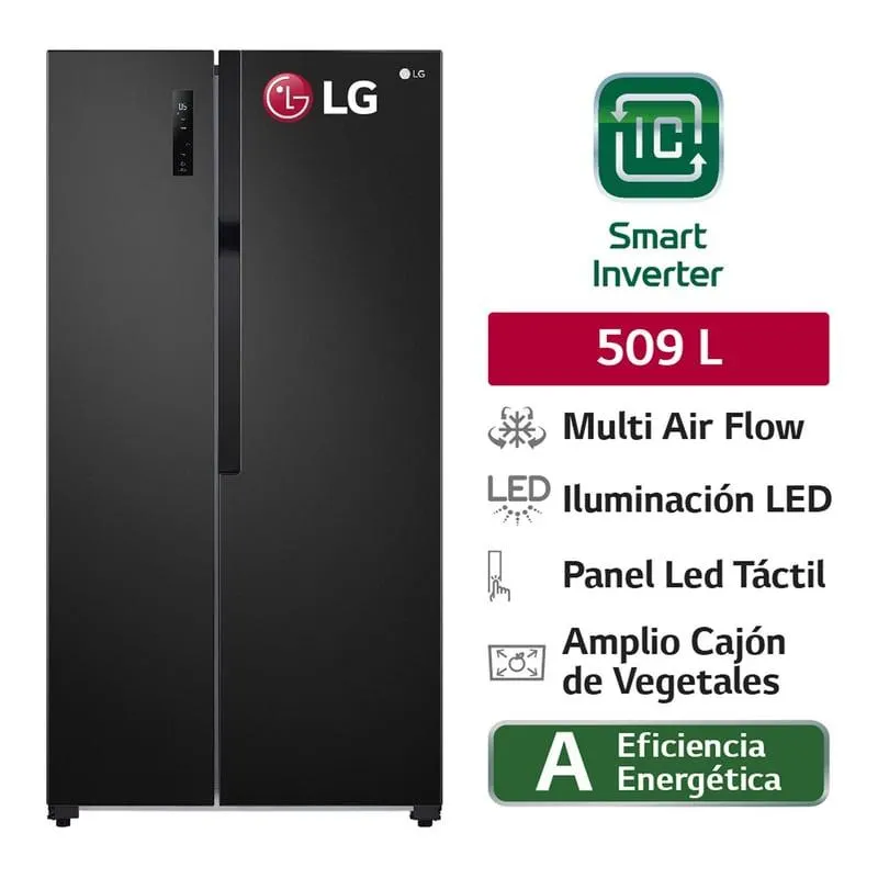Refrigeradora GS51MPD 509L Multi Air Flow Side By Side LG
