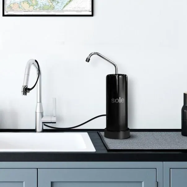 Purificador Alcalinizador Prime Negro Sole s/ lavadero