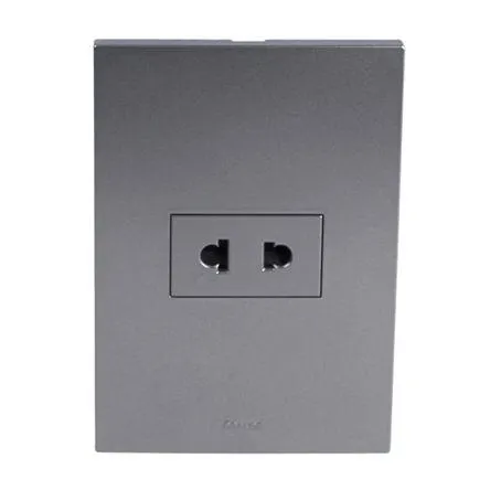 Placa Armada Orange: Tomacorriente Simple Universal Matte Terra