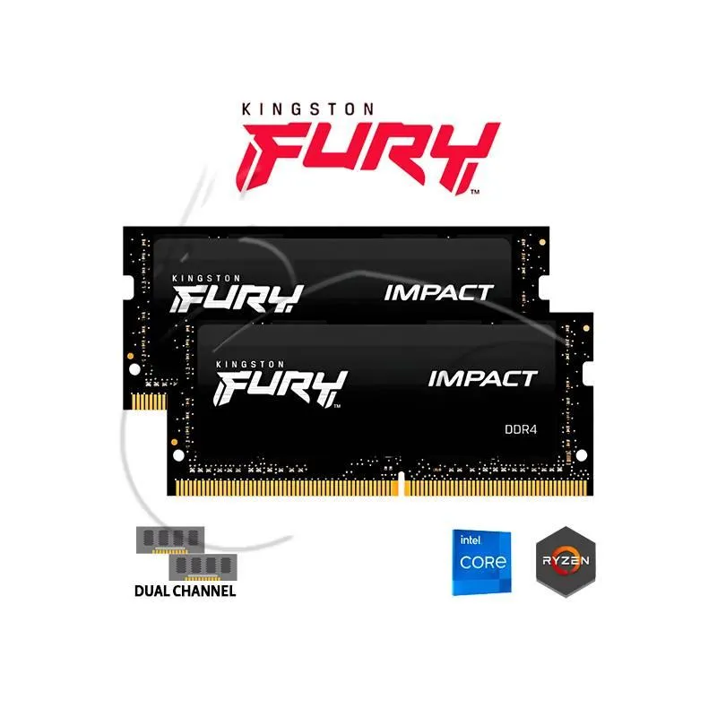 Memoria Ram Laptop Ddr4 16gb 3200mhz Fury Impact