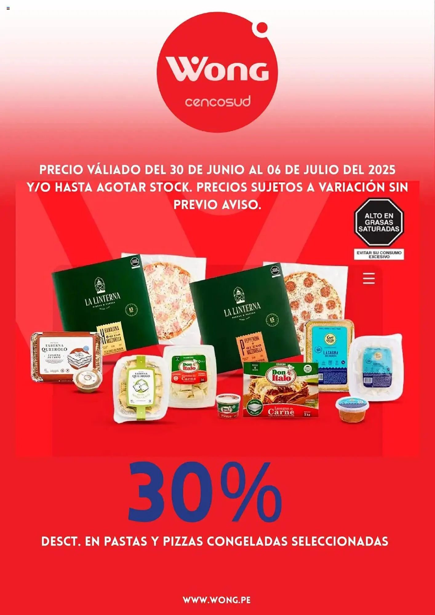 Catalogo de Catálogo Wong 30 de junio al 7 de julio 2025 - Pag 1