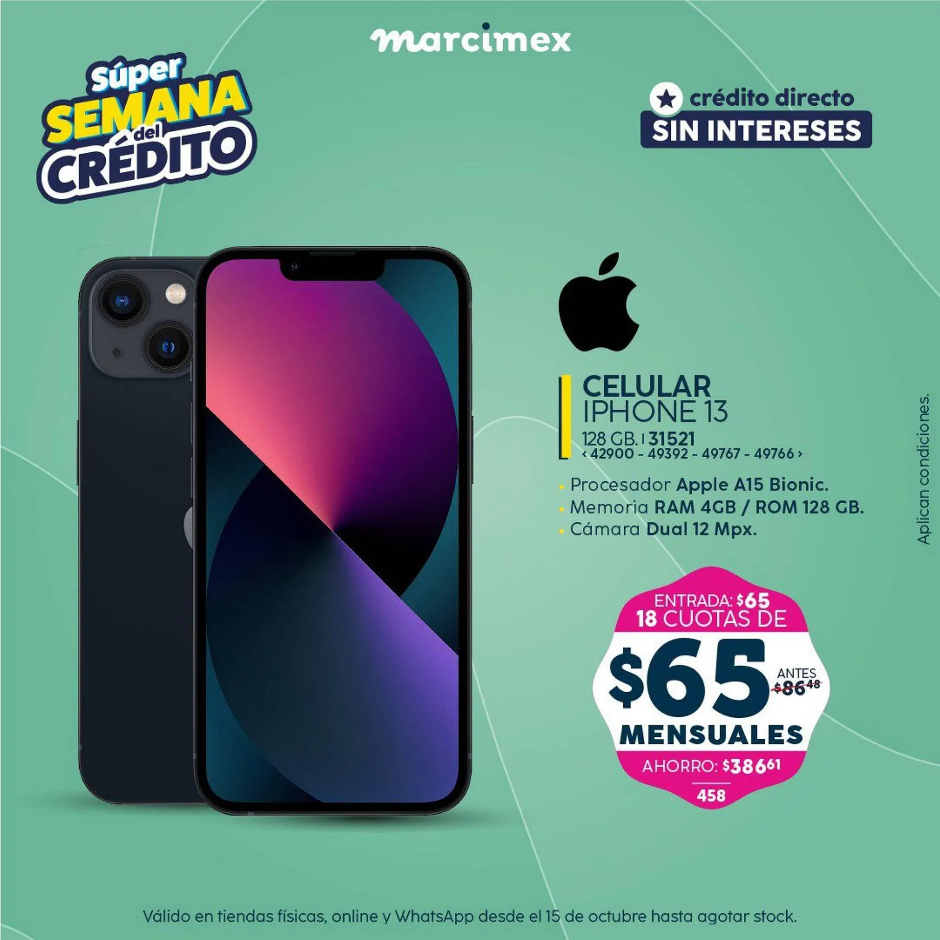 Catalogo de Catálogo Marcimex 15 de octubre al 31 de octubre 2025 - Pag 3