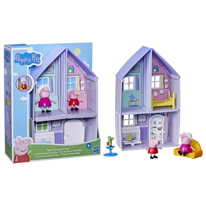 Casa Y Figura Peppa Pig Familia