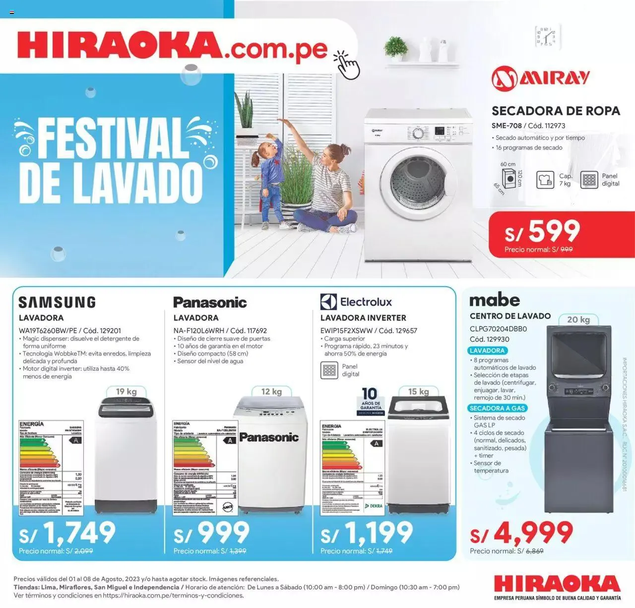 Catalogo de Catálogo Hiraoka 1 de agosto al 8 de agosto 2023 - Pag 1