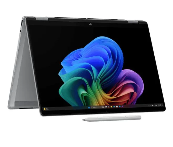 Laptop HP OmniBook X FlipNGAI 14-fk0072la, 14", Pantalla táctil, AMD Ryzen™ AI 7, 16GB RAM, 1TB SSD, 3K, Plata meteoro, Windows 11 Home.