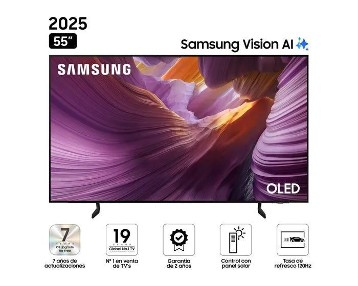 Televisor Samsung Smart TV 55" OLED 4K UHD Vision AI QN55S85FAGXPE