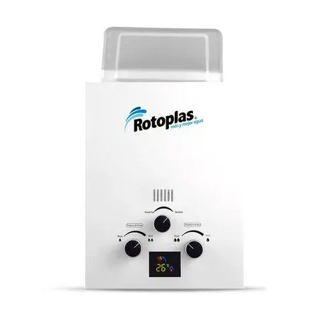 Calentador a gas Flaming 5.5L GN Rotoplas