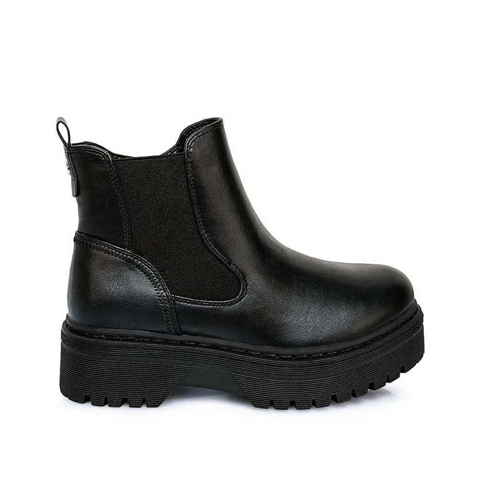 Botín Chelsea Casual DAVI-2529 Negro ADV