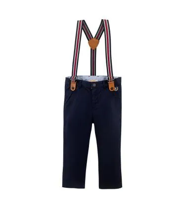 Pantalón Clásico con tirantes | Color Azul