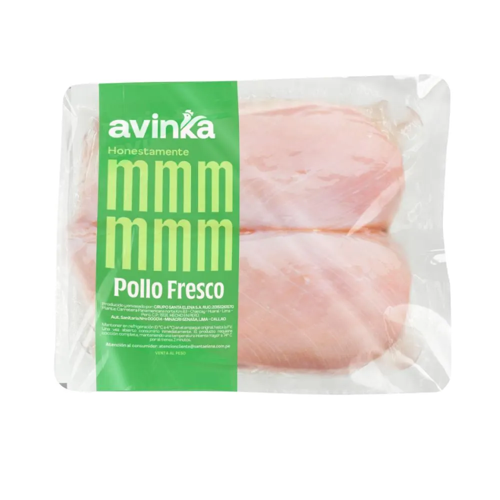 Pechuga especial sin piel Avinka Paquete 650 a 850 g