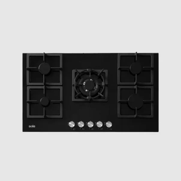 Encimera Vidrio Templado Sole A Gas 86cm