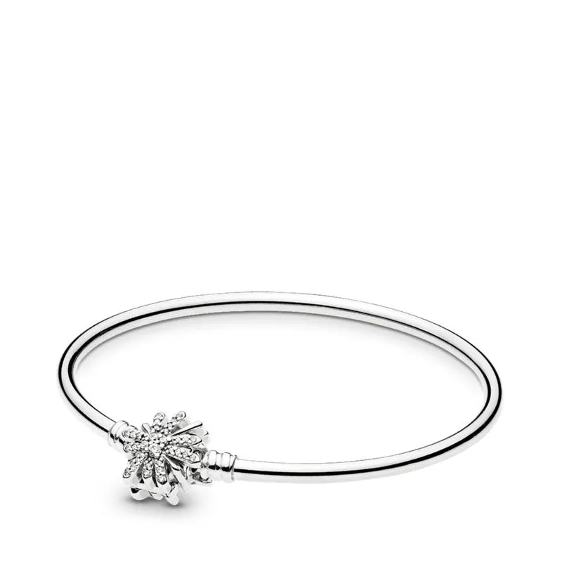 Brazalete Moments Silver Bangle Fireworks Clasp