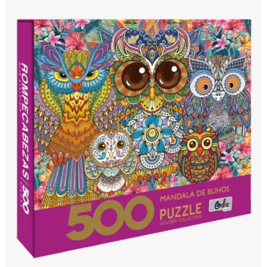 Online Rompecab 500Pz Mandala De Buhos