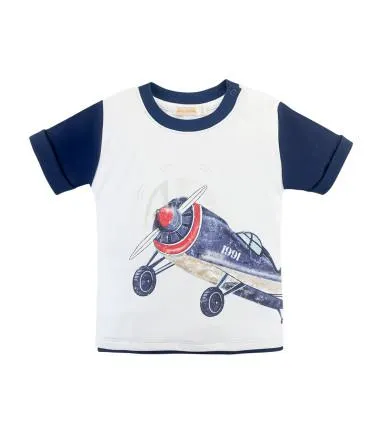 Polo Cuello Redondo con Estampado | Colección Aviador