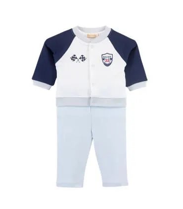 Set polo, Pantalón y Chaqueta de 100% Algodón Pima | Colección Little Racers