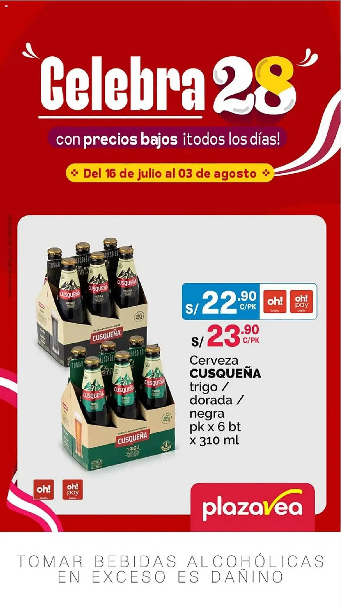 Catalogo de Catálogo Plaza Vea 16 de julio al 3 de agosto 2025 - Pag 1