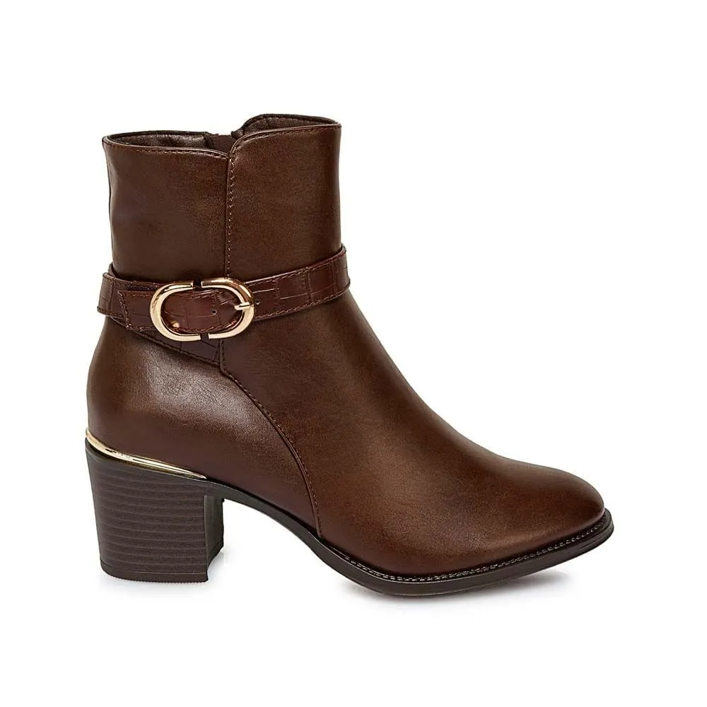 Botín Jodhpur Casual DAVI-2520 Cafe ADV