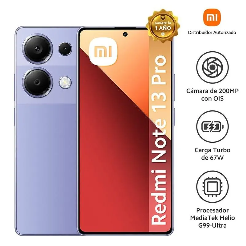 Celular Xiaomi Redmi Note 13 Pro 8GB 256GB.