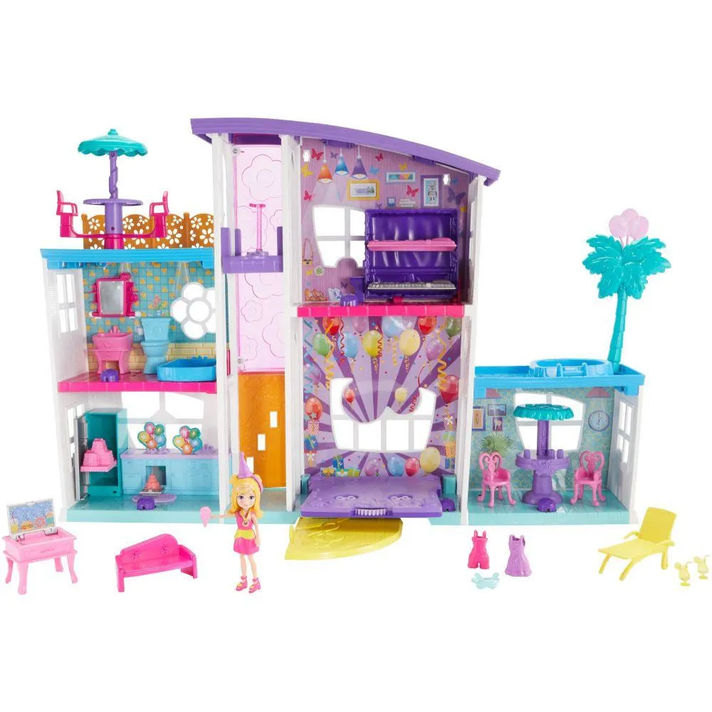Polly Pocket Mega Casa de muñeca De Sorpresas Multicolor