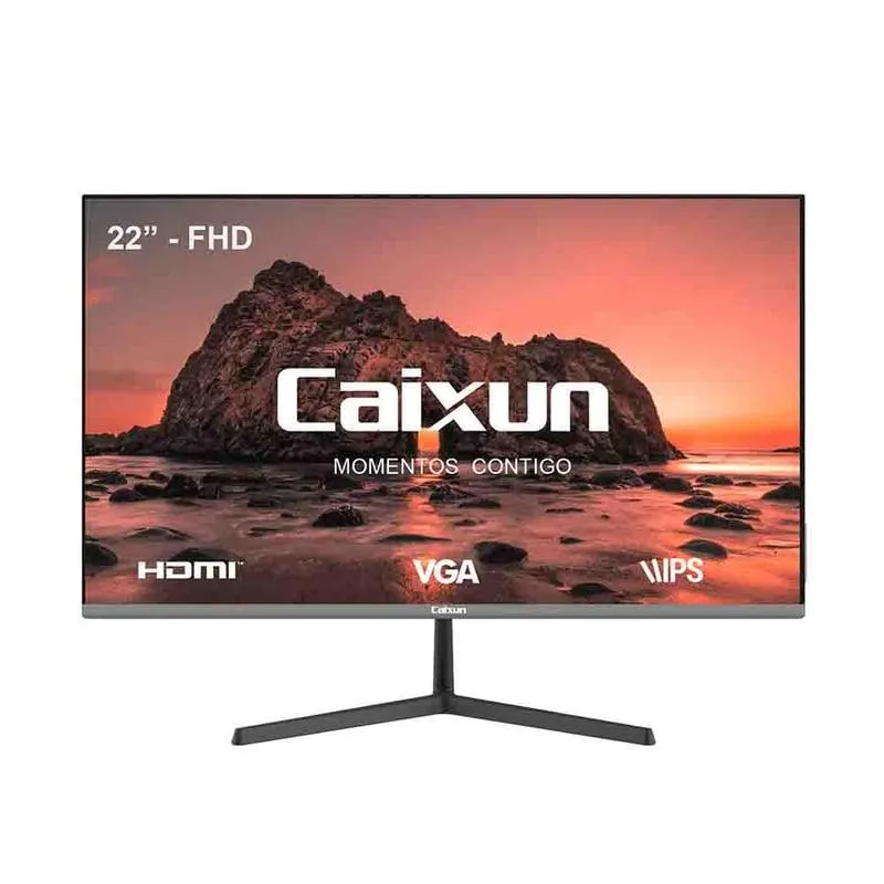 Monitor Oficina Caixun 22" FHD IPS 75 Hz VGA HDMI Negro C22X3F