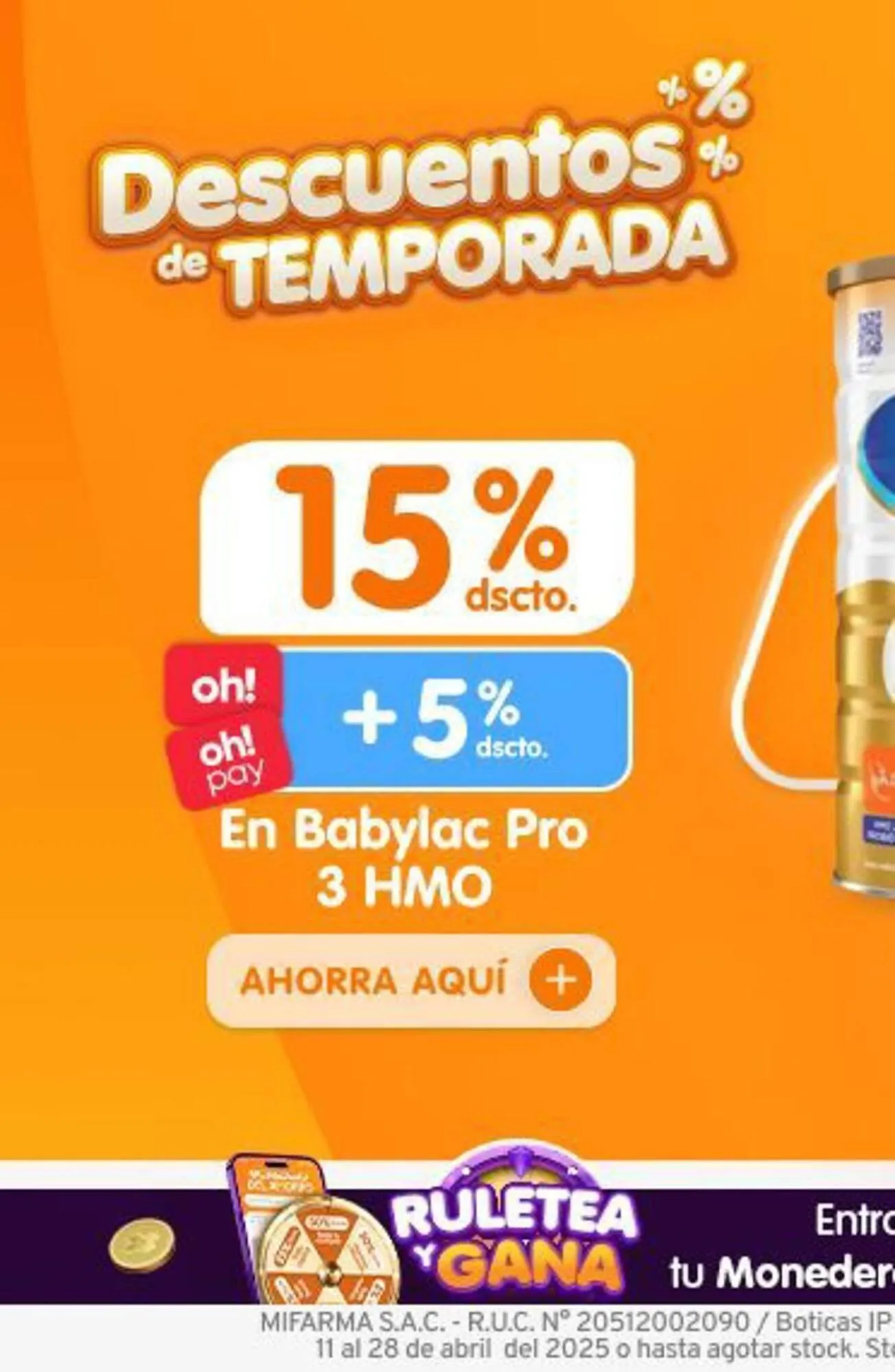 Catalogo de Catálogo Mifarma 23 de abril al 28 de abril 2025 - Pag 12