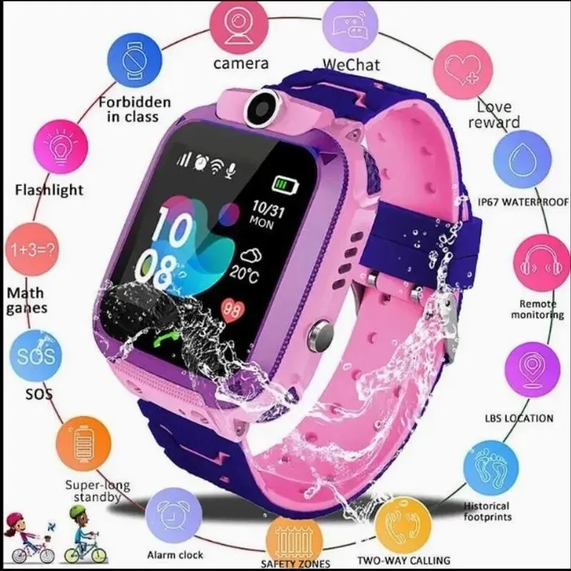 SMARTWATCH RELOJ PARA NIÑA CHIP LLAMADA GPS WIFI CAMARA IP67 TACTIL