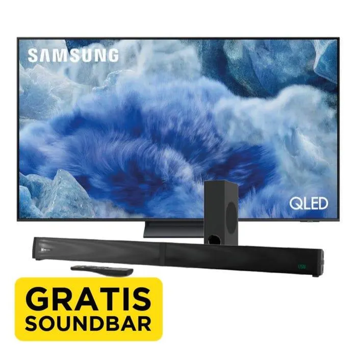 TV Samsung 65" QLED FHD 4K Smart QN65Q8FA + Soundbar KSB-301