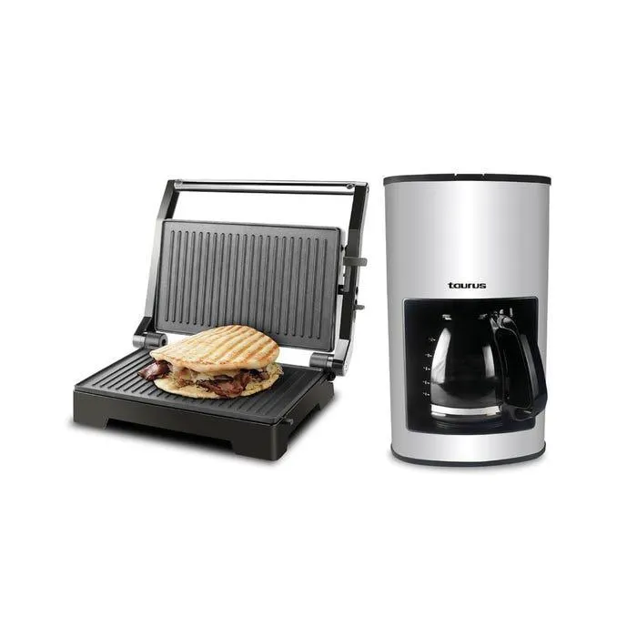 Combo Taurus Cafetera Cenus 12 TZ + Mini Grill Crispy & Co