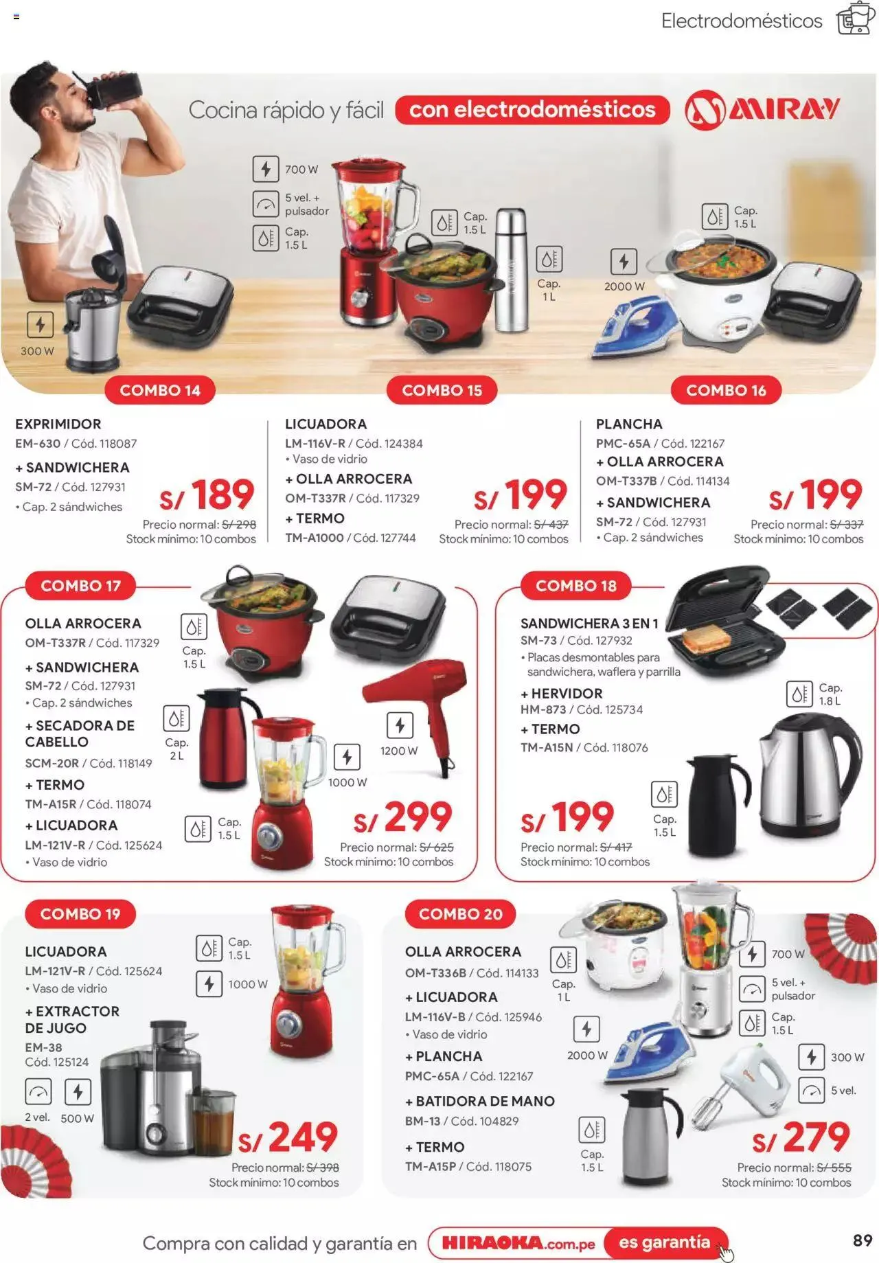 Catalogo de Catálogo Hiraoka 8 de julio al 31 de julio 2023 - Pag 89