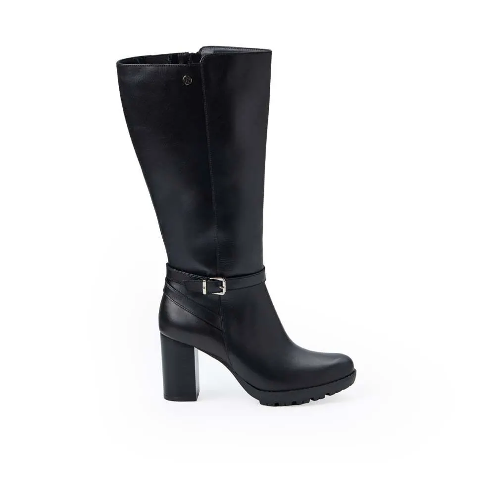 Bota Alta Jodhpur Casual FER-2531 Negro Viale Cuero