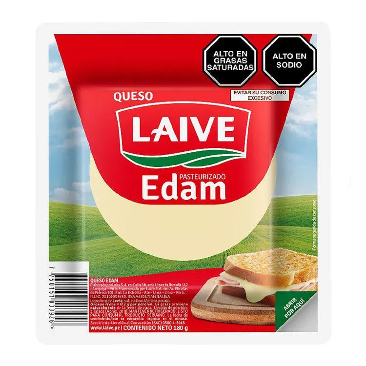 Queso Edam Laive 180g