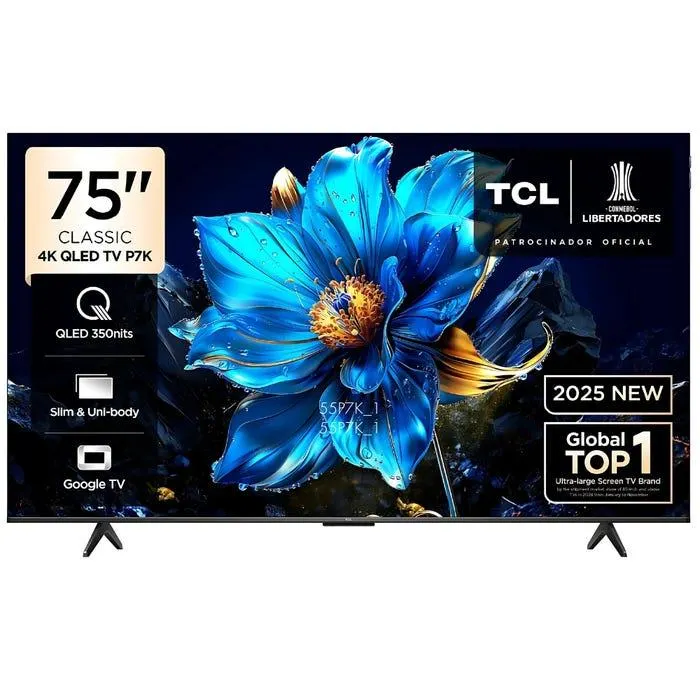 TV TCL 75" QLED 4K Ultra HD Smart TV 75P7K
