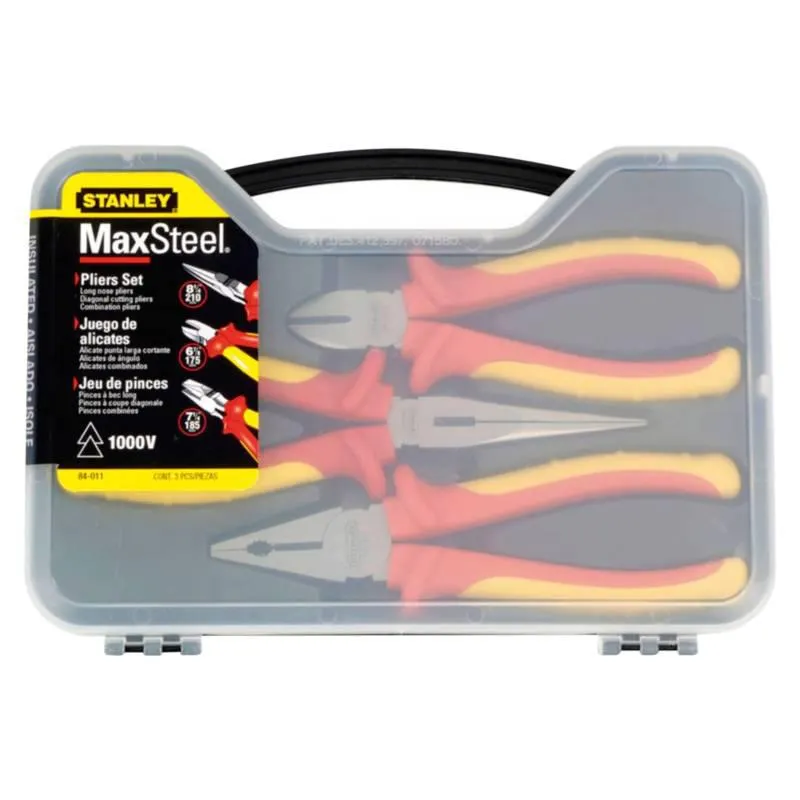 Set 3 Alicates Aislados Stanley VDE 1000V
