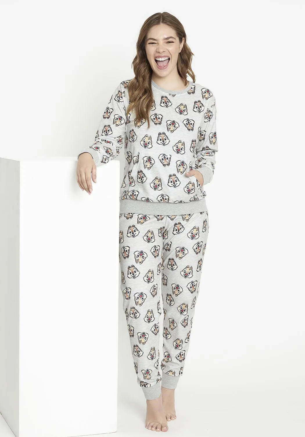 PIJAMA MUJER D6063-BEI