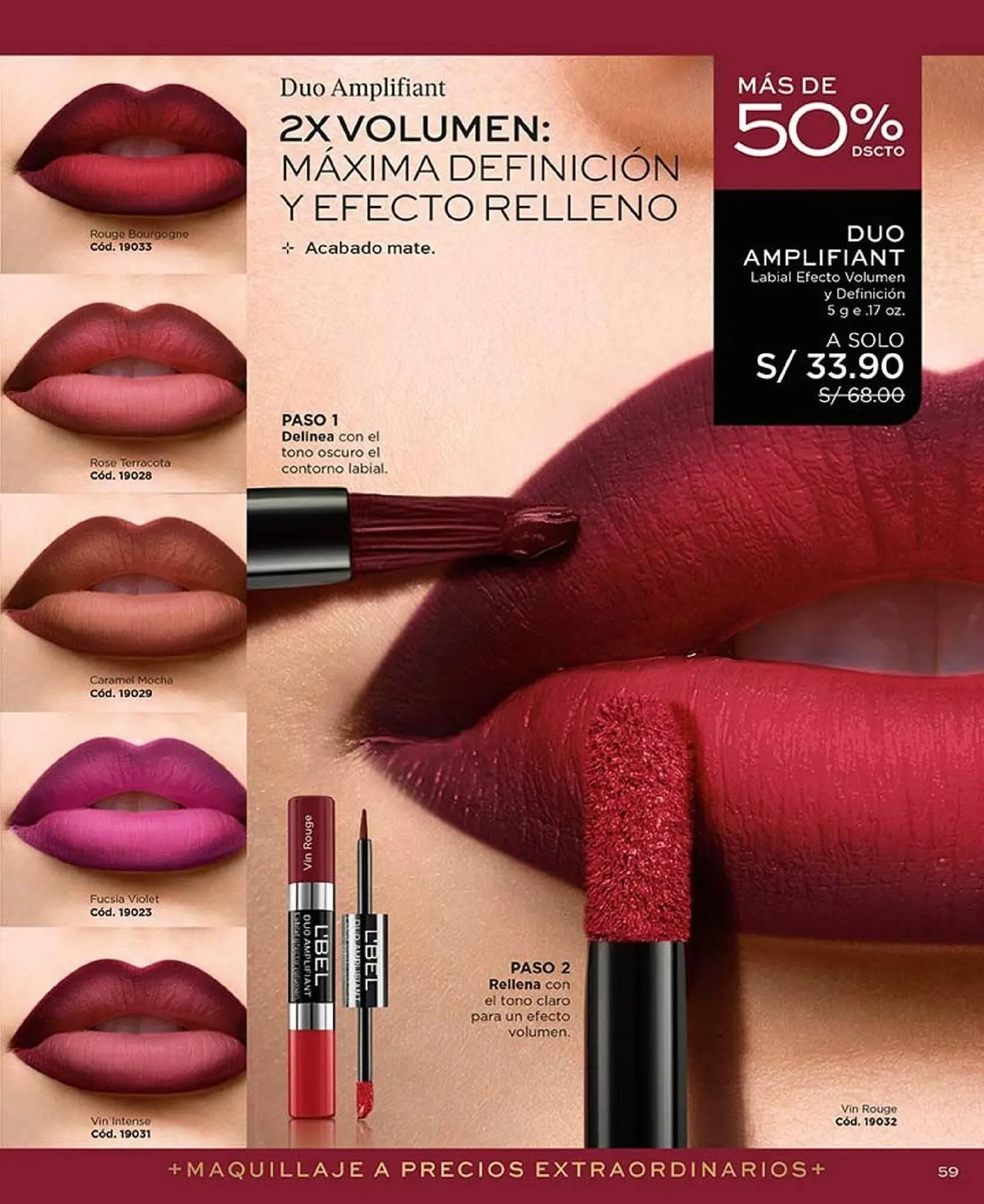 Catalogo de Catálogo L'Bel 17 de setiembre al 31 de octubre 2025 - Pag 59