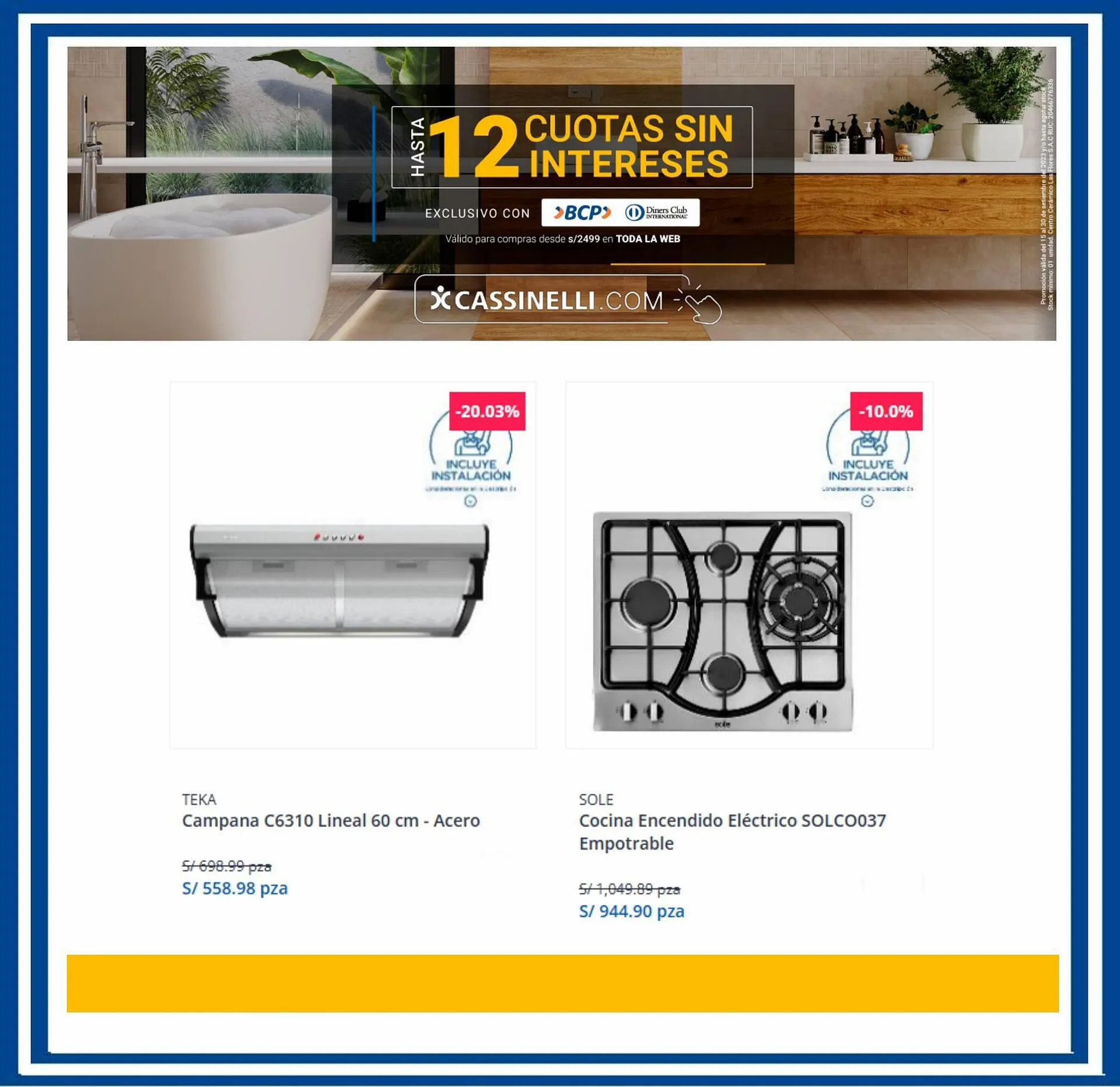 Catalogo de Catálogo Cassinelli 26 de setiembre al 4 de octubre 2023 - Pag 5