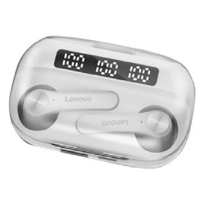 Audífonos True Wireless Lenovo Bluetooth QT81 Blanco