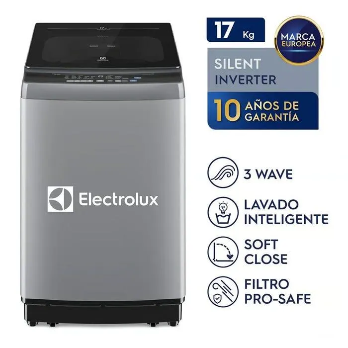 Lavadora Electrolux 17KG Efficient Carga Superior XQ110-9108MB Gris